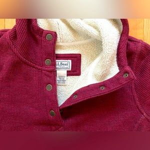 L.L Bean Hoodie with Sherpa Hood